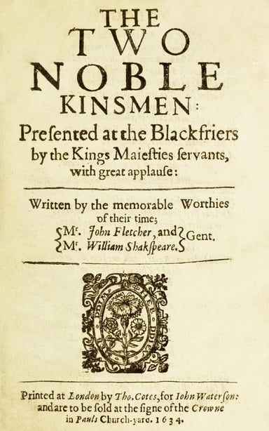 The Two Noble Kinsmen cover