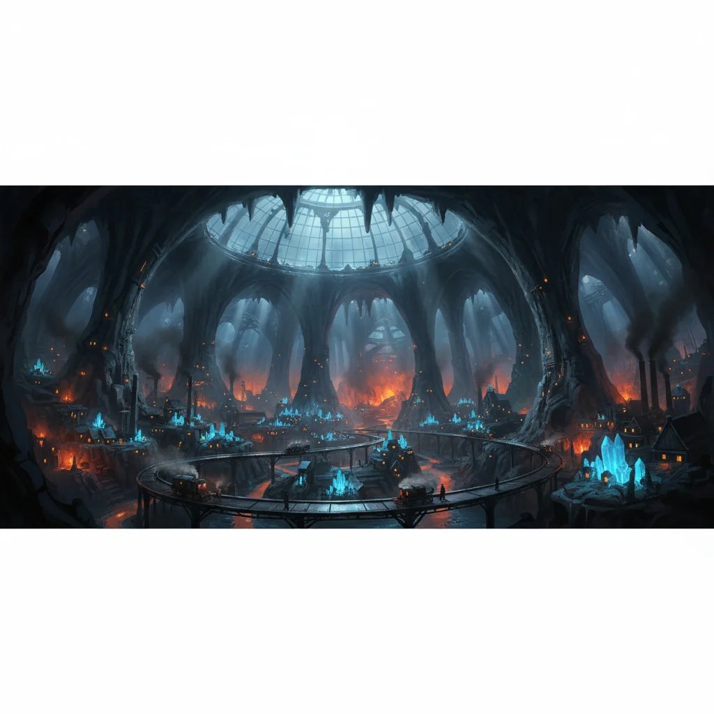 The Underground City; Or, The Black Indies — mood scene