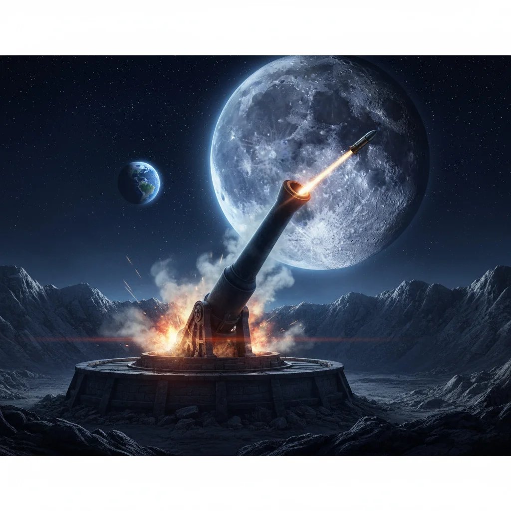 From the Earth to the Moon; and, Round the Moon — mood scene