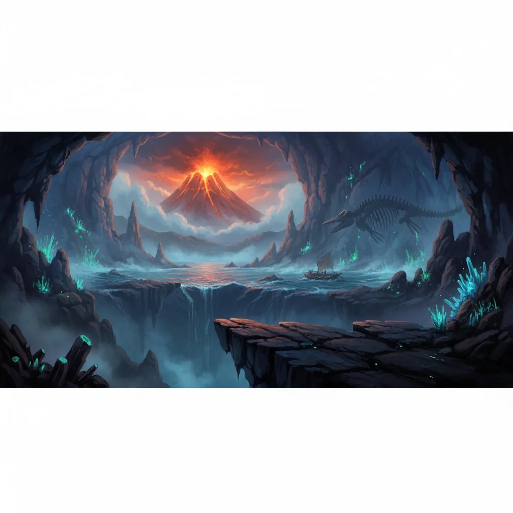 A Journey to the Centre of the Earth — mood scene